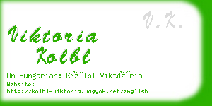 viktoria kolbl business card